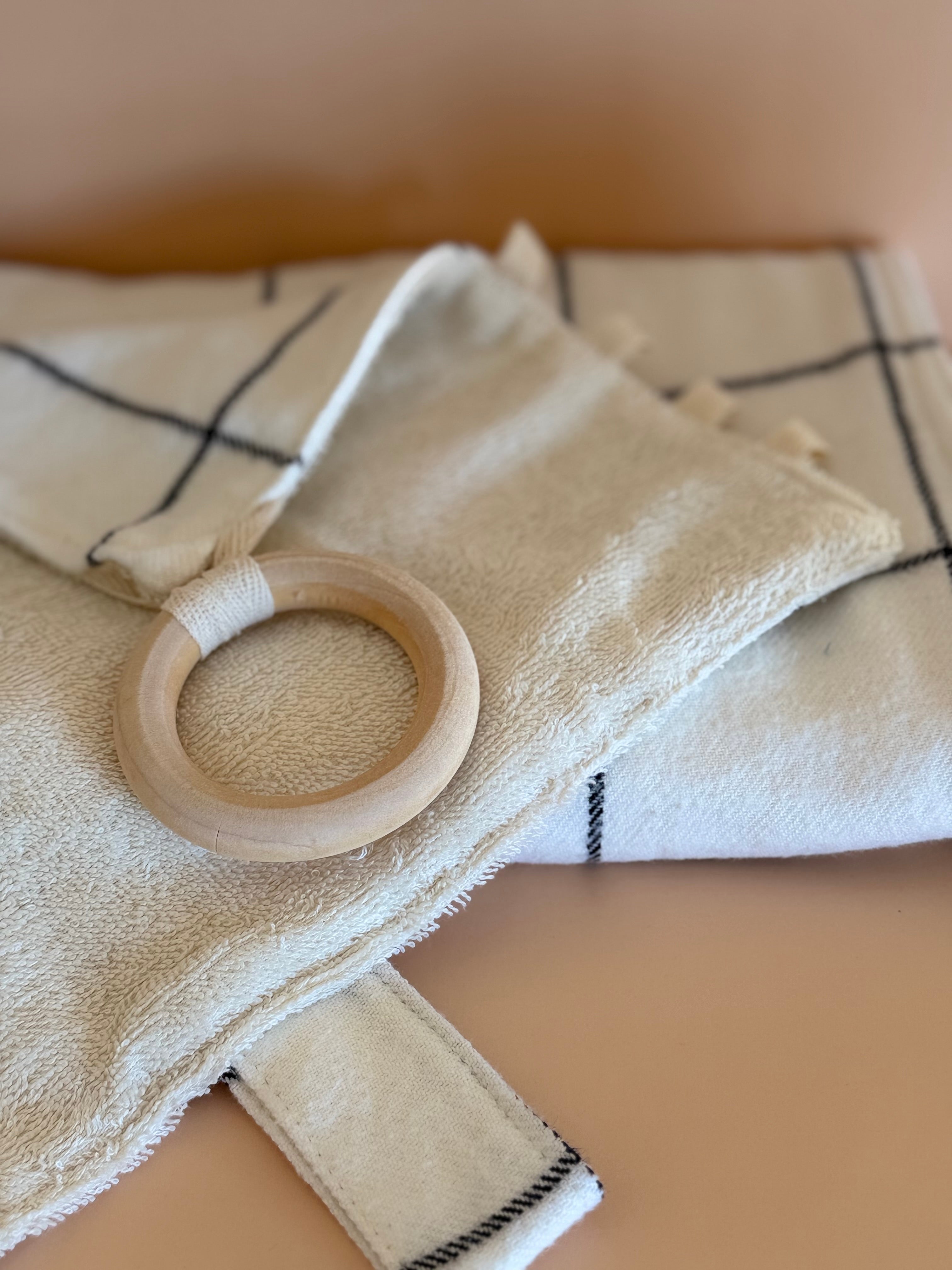 Burp Cloth + Teether Bundle