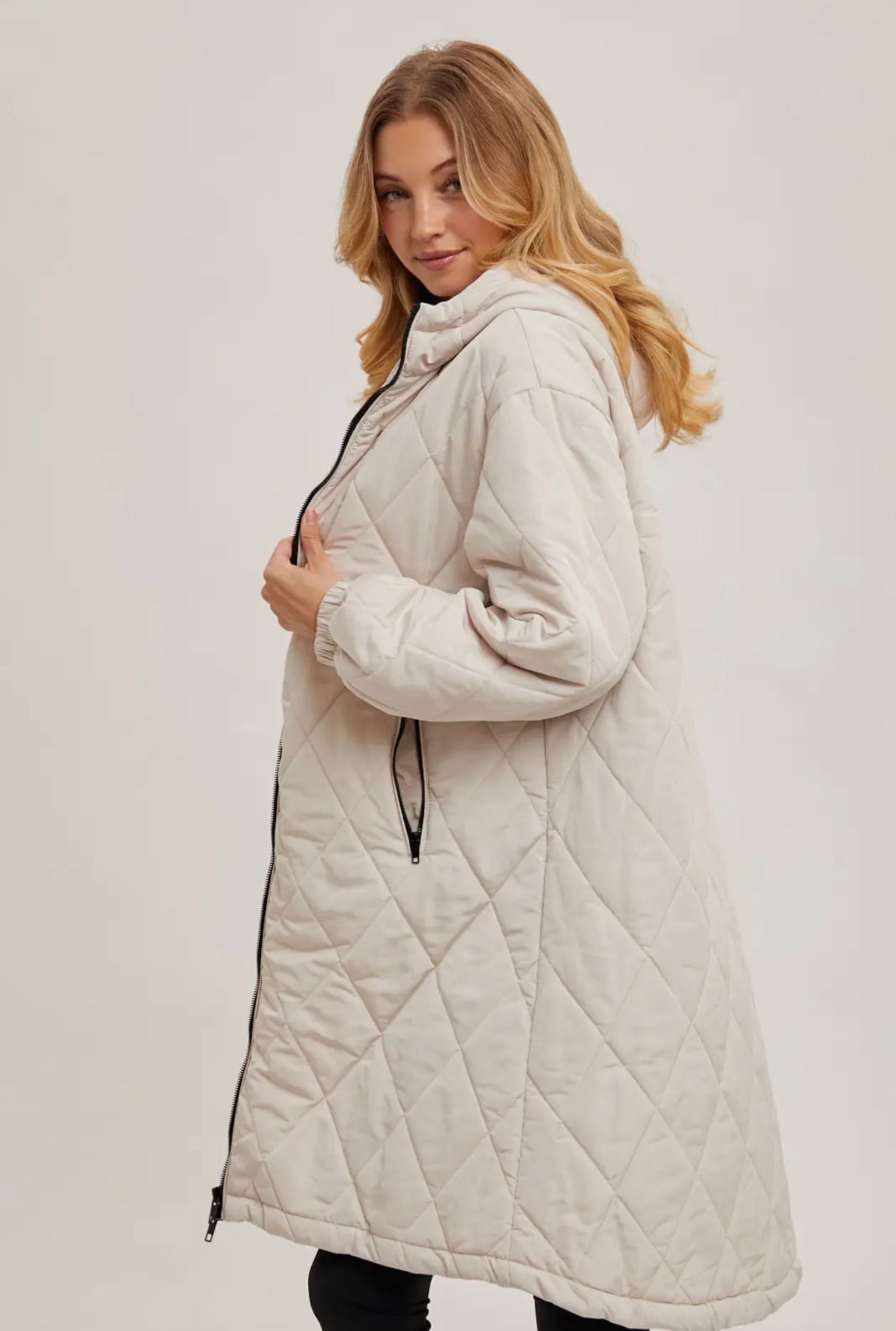 Longline Quilted Puffer