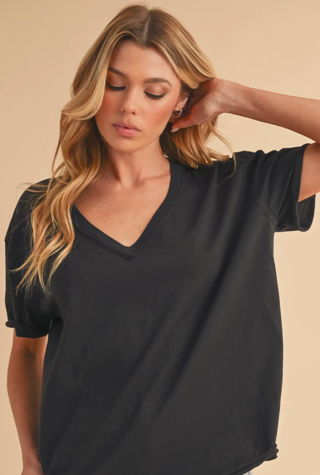 Ellin V Neck Tee (Preorder)