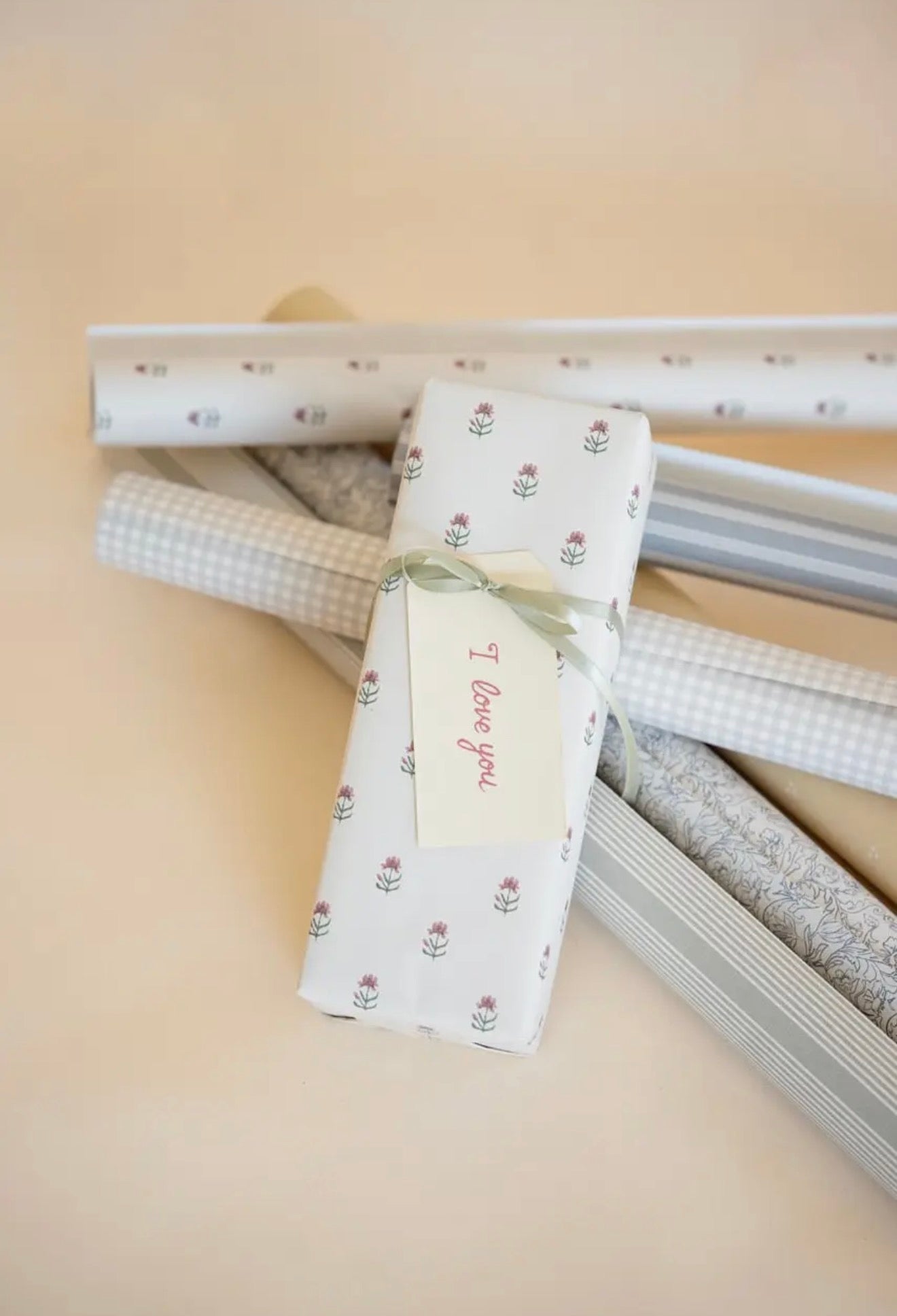 Spring Bloom Wrapping Paper Roll