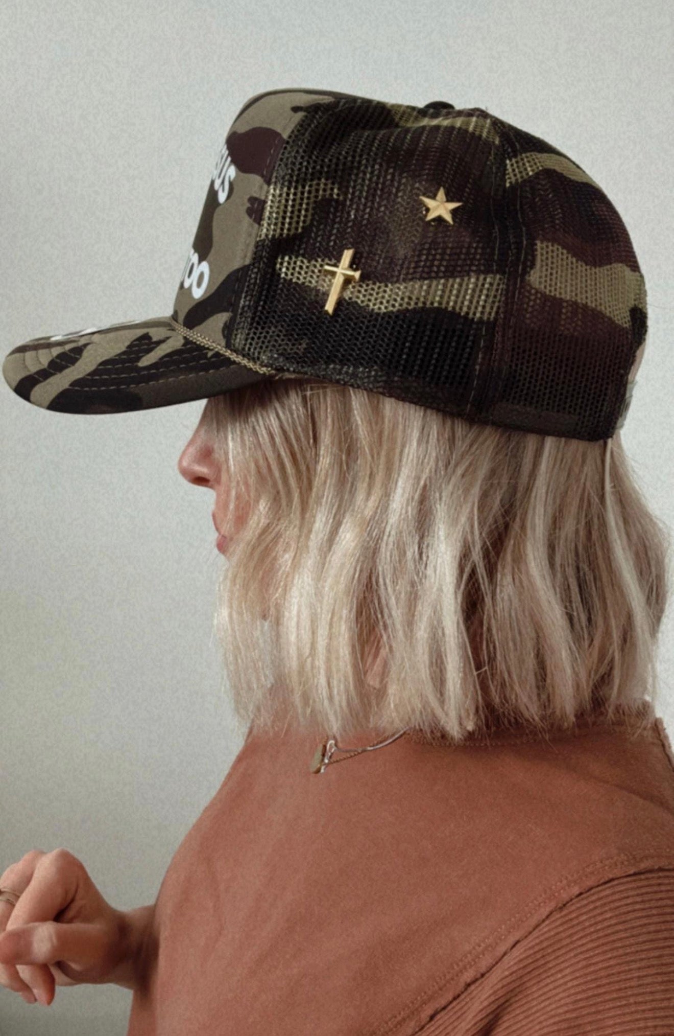 Cross Hat Pin