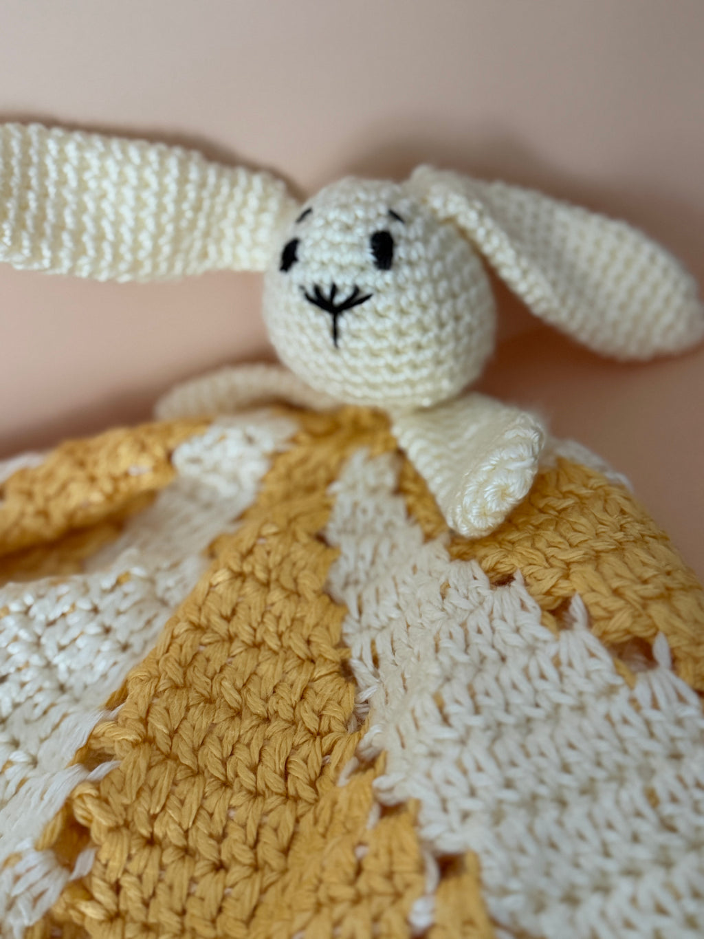 Crochet Green + Yellow Bunny