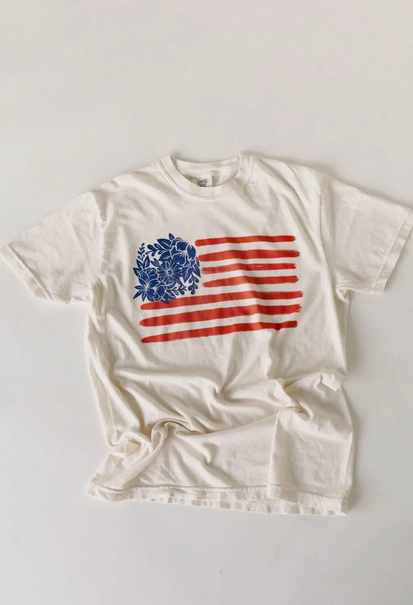 Floral Flag Tee