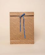 Floral Kraft Bags w/ Ribbon (Set Of Six)