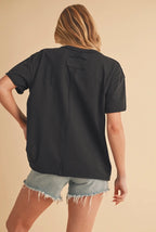 Ellin V Neck Tee (Preorder)