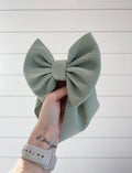Sage Headwrap Bow