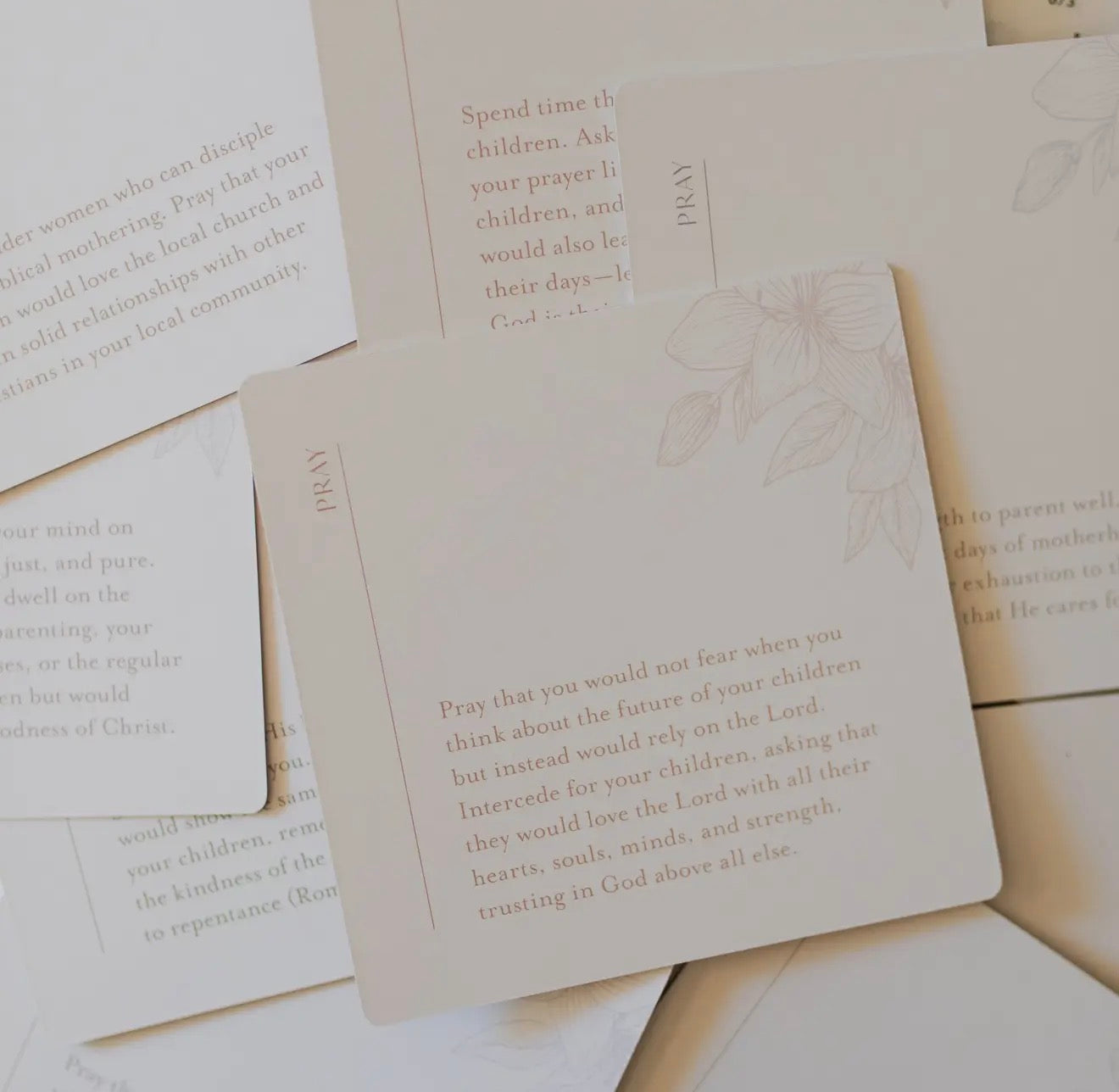 Motherhood Prayers Verse Card Set