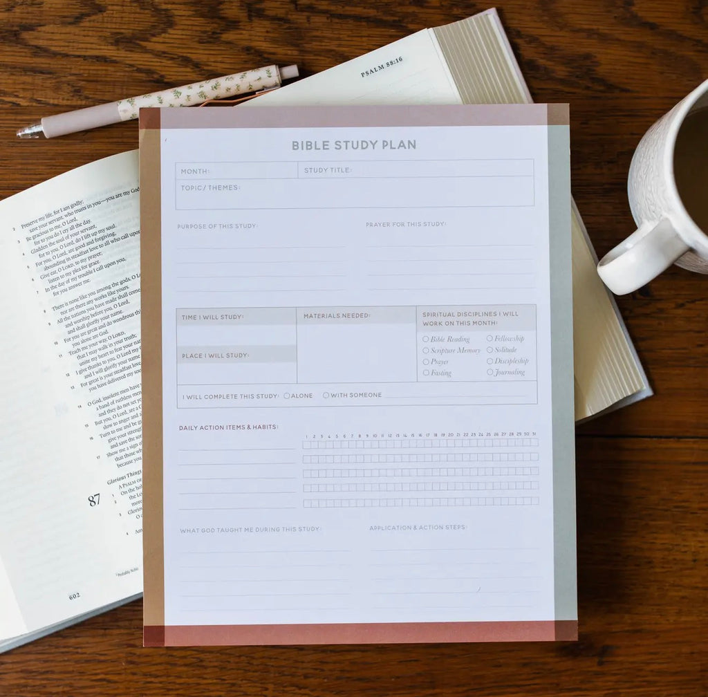 Bible Study Planner Pad